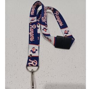 Officially licensed MLB lanyard keychain for Rangers Texas